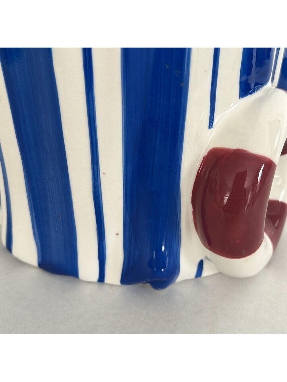 Vintage Enesco Daniel Dela Cruz Beach Cabana Cookie Jar Pool Party Summer Decor - Picture 7 of 16